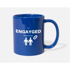 The Engayged Royal Blue Mugs